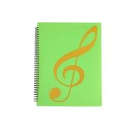 Sheet Music Folder 40 Pages Size Writable for Violinist Pianist Cellist for MusicalScore Photo(Green)