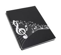 Sheet Music Folder, 40 Pages Spiral A4 Size Non Slip Sheet Music Binder Holder for File Paper Storage