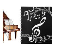 Sheet Music Folder - 40 Pockets for Sheet Music, Display 80 Pages Binding with Choral Binder, Photo Albums Paper Paintings Piano Curriculum Cards Memories Business Drawings