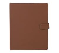 Sheet Music Folder A4 3 Ring Piano Binder Universal with Page Numbers for Band Orchestra Choir Students Music Enthusiasts PU Leather PVC Material 30 Sheets 60 Pages (Black) (Brown)