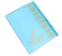 Sheet Music Folders 1pcs A4 Music Teaching File Folder 40 Sheets Piano Document Organizer Creative School Supplies for Musical Score,Paper(Blue)