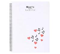 Sheet Music Folders 20 Sleeves 40 Pages Spirals Music Binder Concert Choral Folder For Choir Singers Stage Performances