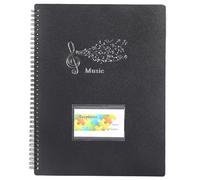 Sheet Music Folders 20 Sleeves 40 Pages Spirals Music Binder Concert Choral Folder For Choir Singers Stage Performances Music Stand Accessories
