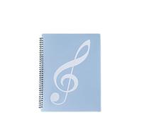 Sheet Music Folders A4 Sheet Music File Folder Anti-Reflection Leaflet Can Modify Notes Piano Score Filing Products for Musical Score,Paper(20 Pages Blue)