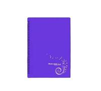 Sheet Music Folders Piano Sheet Music Folder A4 Partition Score for Musical Four-Page Expanding Book for Musical Score,Paper(Purple)