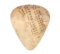 Sheet Music In Five Lines Guitar Plectrums Classical Triangle Bass Acoustic And Electric Guitar Plectrums For Guitarists 12 Pieces