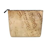 Sheet Music in Five Lines Waterproof Large Capacity with Zipper Travel Business Trip Home Multifunctional Makeup Bag Storage Bag Coin Purse