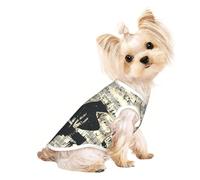 Sheet Music print Dog Clothes T Shirts for Small Dogs Breathable Puppy Kitten Dog Shirts for Pet Dogs Cats