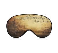 Sheet Music Sleep Mask Block Light Eye Sleep Shade Cover Comfortable Lightweight Sleeping Blindfold Soft Breathable Night Eye Cover Adjustable Band Eye Mask for Men Women