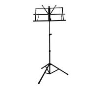 Sheet Music Stand, Foldable and Portable Metal Sheet Music Stand with Carrying Bag Adjustable Podium Stand with Tripod Base for Guitar Players Instrument Accessories Black