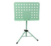 Sheet Music Stand Portable Adjustable Height Professional Folding Music Book Stand for Guitar Violin Orchestra Musicians ABS Metal Material (Green)