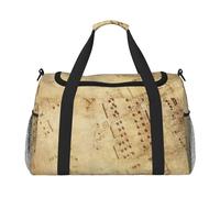 Sheet Music Travel Duffel Bag Weekend Bag Weekender Overnight Carry On Hand Bag Workout Sport Hospital