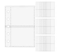 Sheet Protectors, 10 Pack M5 Protective Pages for 5 Ring Binder, Transparent Sleeves for Professional Documents Travelers Artists Teachers Project Managers Personal Admin
