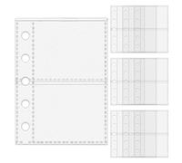 Sheet Protectors - 10 Pieces Inserts for M5 5 Ring Binder - Transparent Sleeves for Professional Documents Travelers Artists Teachers Project Managers Administrative Staff