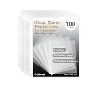 Sheet Protectors 8.5 x11 Inch, 100 Pack Page Protectors for 3 Ring Binder, Top Loading Plastic Sleeves with Reinforced 3-Hole Punch for Binders, Letter Size, for Documents and Photos, Office Supplies.