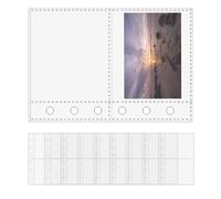 Sheet Protectors - A7 6-Ring Binder Card Protector Sleeves,Clear Document Covers for Office Administrative Staff Project Managers Educators Teachers Artists Sketchers Professionals