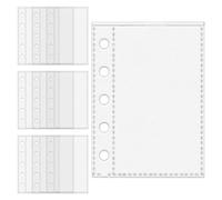 Sheet Protectors, M5 5-Ring Binder Card Sleeves - Protective Sleeves for Tickets Cards Photos Receipts Stickers Administrative Staff Students Office School Stationery Lovers