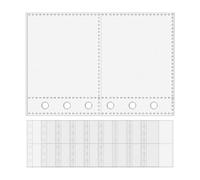 Sheet Protectors - PP 10 Pieces, A7 6 Ring Clear, Binder Refills Covers | Great for Office Admin Staff, Project Manager Use