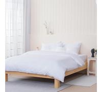 Sheet Story 100% Egyptian Cotton Double Duvet Cover Sets - 400 Thread Count - Double Duvet Cover with Pillowcases - Zipper Closure - Luxuriously Soft and Hypoallergenic - White