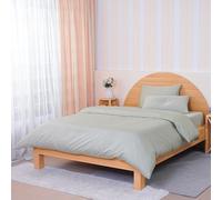 Sheet Story Bamboo King Size Duvet Cover Sets - 400 Thread Count - Kingsize Duvet Cover with Pillowcases - Luxuriously Soft and Hypoallergenic - Sage Green