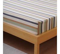 Sheet Story Bamboo King Size Fitted Sheets - 41cm Deep Pocket - 400 Thread Count - Hypoallergenic, Soft and Cooling Fitted Sheets King Size - Striped