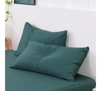 Sheet Story Bamboo Pillow Cases 2 Pack - 50x75cm Size - 400 Thread Count - Hypoallergenic, Soft and Cooling - Green Pillowcases 2 pack