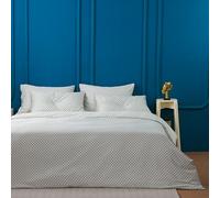 Sheet Story Bamboo Super King Duvet Cover Set - 400 Thread Count - Super King Duvet Cover with Pillowcases - Luxuriously Soft and Hypoallergenic - Checkered