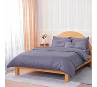 Sheet Story Bamboo Super King Duvet Cover Set - 400 Thread Count - Super King Size Duvet Cover with Pillowcases - Luxuriously Soft and Hypoallergenic - Charcoal