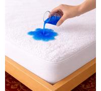 Sheet Story Premium Bamboo Waterproof Mattress Protector King Size - 40cm Deep Pocket - Hypoallergenic, Terry Bamboo Fabric - King Size Mattress Protectors - White