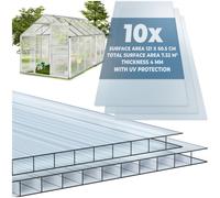 Sheets Panels Roofing Polycarbonate Twin Wall 4mm Greenhouse Shed 121x60cm