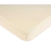 SheetWorld Baby Fitted Bassinet Sheet Fits Nuna Mixx, Bugaboo Fox, UPPAbaby 12 x 29, 100% Cotton Jersey Hypoallergenic, Organic Ivory, Made in USA
