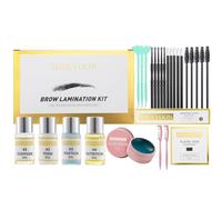 SHEEYOON Brow Lamination Kit, Professional Eyebrow Lamination Kit with Keratin, Brow Lift Kit Eyebrow Shaping for 3D Natural Fuller Thicker Wild Eyebrows, Long Lasting Results for 6 Weeks