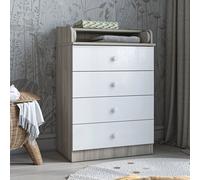Shefa Kids 600 Changing Dressers - Elm/White