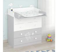 Shefa Kids 800 Teddy Changing Dresser - Grey/White