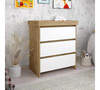 Shefa Kids 880 Baby Changing Unit - Cremona Oak/White