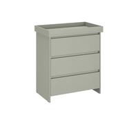 Shefa Kids 880 Grey 3-Drawer Baby Changing Table with Drawers - Ergonomic Baby Changing Unit & Diaper Changing Station, Convertible Changing Table Unit, Nursery Furniture