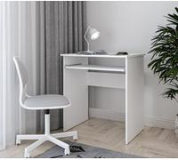 Shefa Line Computer Desk Luna White (1 Box)