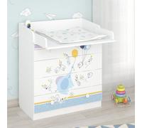 Shefa Line Shefa 800 Kids Changing Dresser Elephant With Balloon White (2 Boxes)