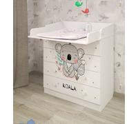Shefa Line Shefa 800 Kids Changing Dresser Koala White (2 Boxes) Shefa Line Multicolor
