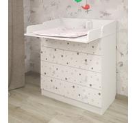 Shefa Line Shefa 800 Kids Changing Dresser Starlight White (2 Boxes)