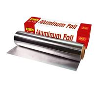 Shefa Tin Foil 30cm x 50m - Aluminium Roll, 18 Micron, Heavy Duty Kitchen - Thick & Durable, Recyclable Tinfoil for Cooking, Dining & Catering (30cm X 50m)