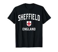 Sheffield England Flag Patriot Shield T-Shirt