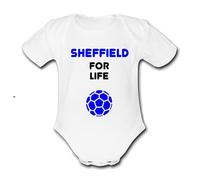 SHEFFIELD For Life Football Personalised Unique Baby Vest Baby Grow Babygrow Cute Novelty Boys Girls Unisex Funny Wed Wednesday