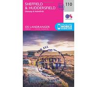 Landranger Active 110 Sheffield & Huddersfield, Glossop & Holmfirth Map With Digital Version - Pink, Pink One Size