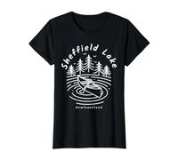 Sheffield Lake Newfoundland and Labrador Value Graphic T-Shirt, Women, Black, S