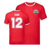 Sheffield United FC Men's John Egan Ringer Tee in Red | Size: Medium Sheffield United FC Red M