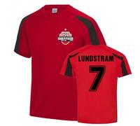 Sheffield United FC Men's Mens John Lundstram Sports Training Jersey in Red | Size: 2XL Sheffield United FC Red 2XL