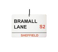 Sheffield Utd/Bramall Lane Street Sign Car Air Freshener (Fun Birthday/Xmas Christmas Stocking Filler/Secret Santa/Novelty Scented Gift)