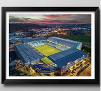 Sheffield Wednesday Gifts, Hillsborough Stadium Framed Print, Poster, Wall Art, Football Club Memorabilia. (Black Frame, 43 x 33 cm)
