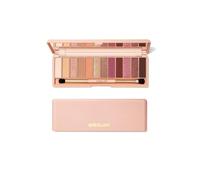 SHEGLAM 12-Color Matte Eyeshadow Palette Satin Metallic Pearlescent Soft Smooth High Pigment Eye Shadow Makeup with Brush - Berry